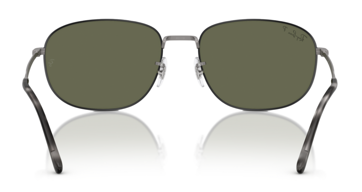 Ray-Ban 3754 Polarised Matte Black on Matte Gunmetal Green (3754 927458)