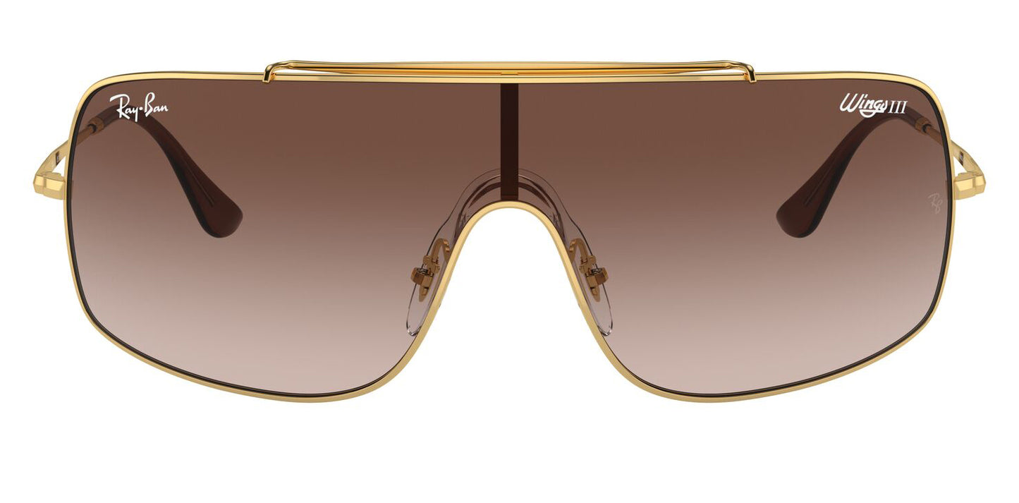 Ray-Ban 3897 Wings III Gold Brown Gradient RB3897 001/13 (36)