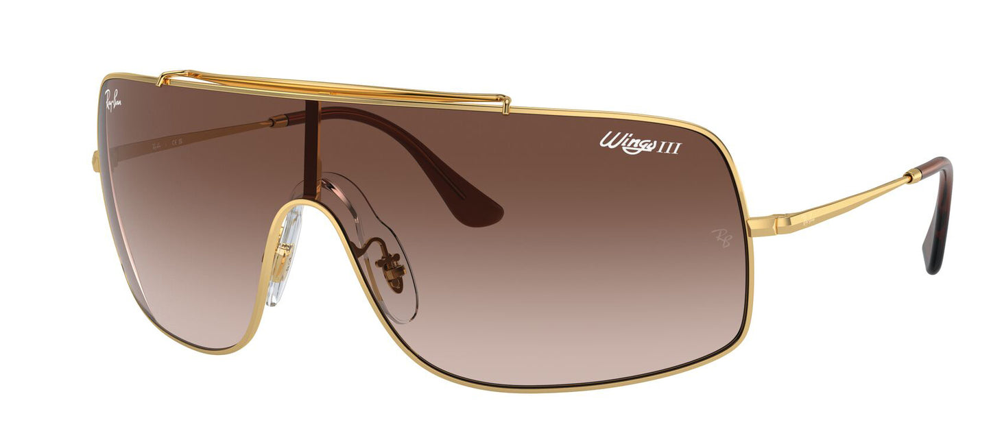 Ray-Ban 3897 Wings III Gold Brown Gradient RB3897 001/13 (36)