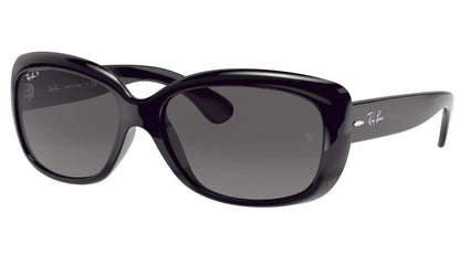 Ray-Ban Jackie Ohh 4101 Polarised Gloss Black Grey Gradient (4101 601/T3)