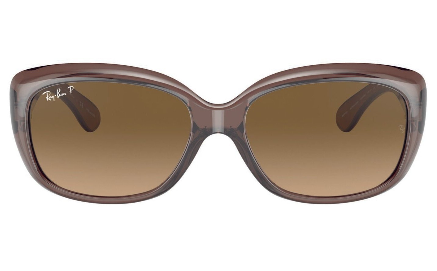 Ray-Ban Jackie Ohh Polarised Transparent Dark Brown Brown Gradient (4101 6593M2)