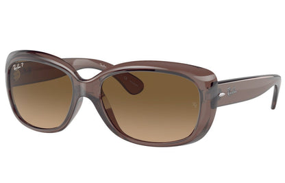 Ray-Ban Jackie Ohh Polarised Transparent Dark Brown Brown Gradient (4101 6593M2)