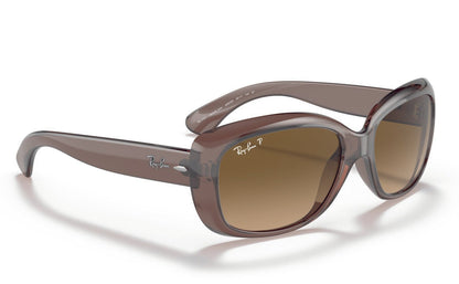 Ray-Ban Jackie Ohh Polarised Transparent Dark Brown Brown Gradient (4101 6593M2)