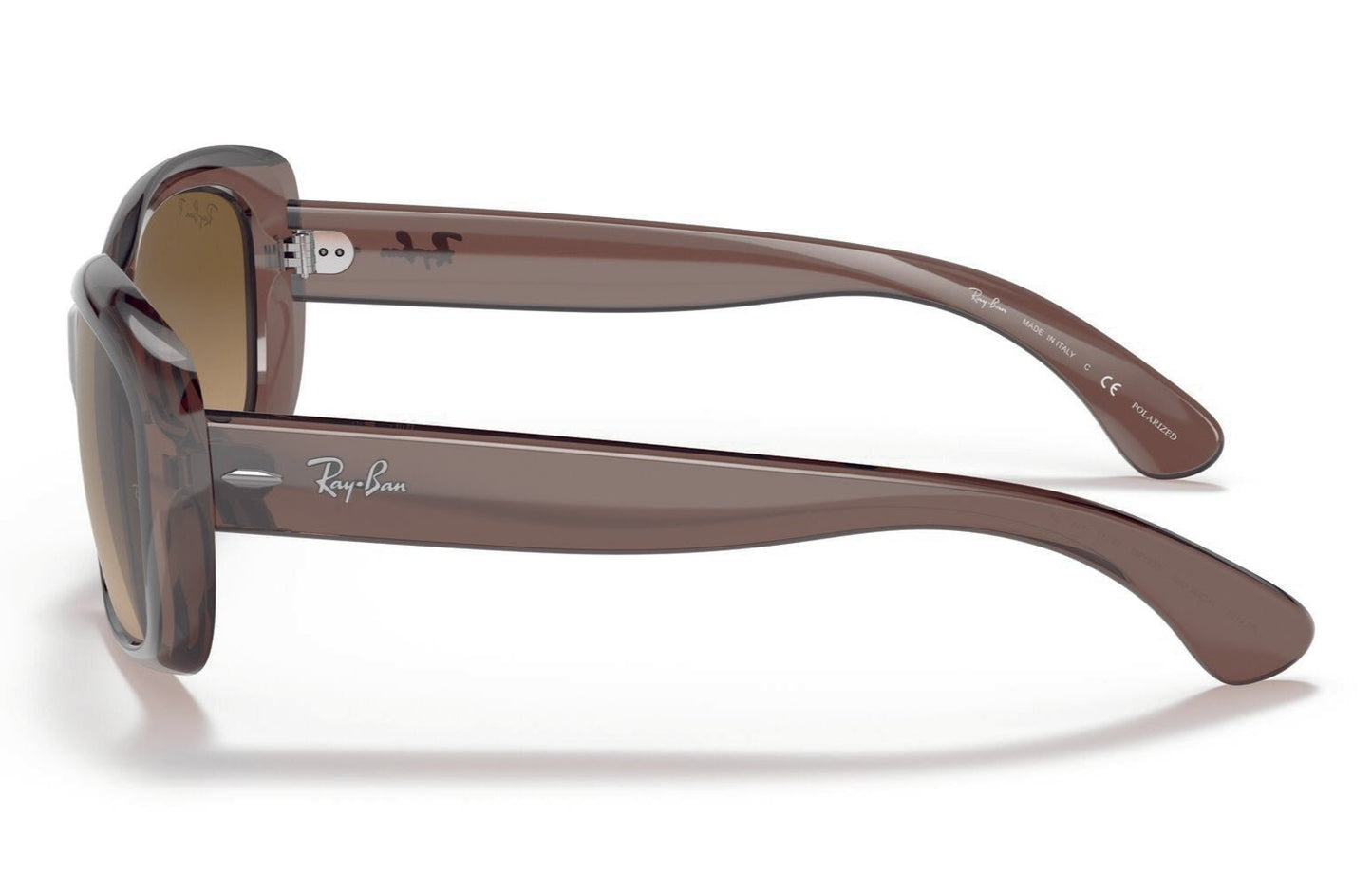 Ray-Ban Jackie Ohh Polarised Transparent Dark Brown Brown Gradient (4101 6593M2)