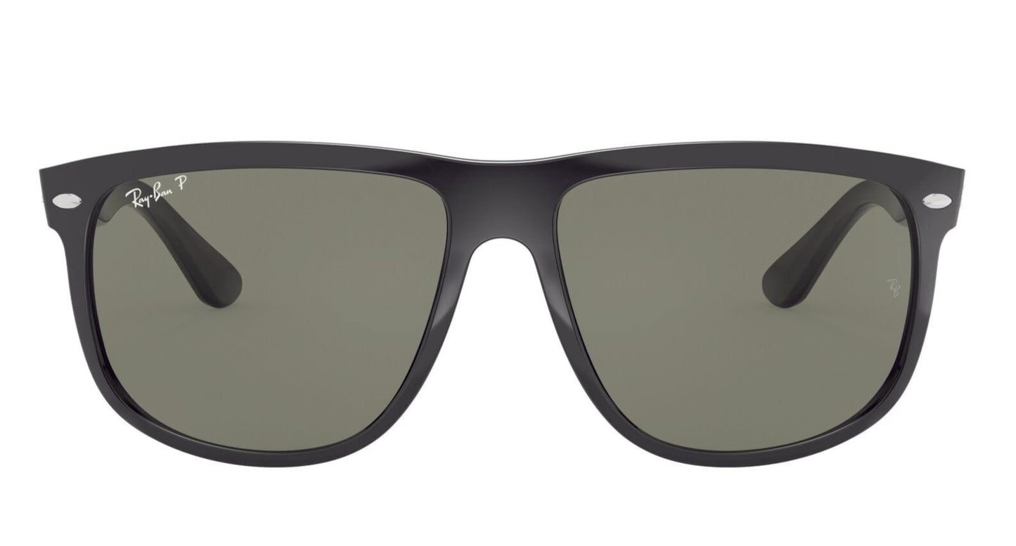 Ray-Ban Boyfriend 4147 Polarised Shiny Black Green (4147 601/58)