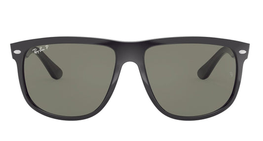 Ray-Ban Boyfriend 4147 Polarised Shiny Black Green (4147 601/58)