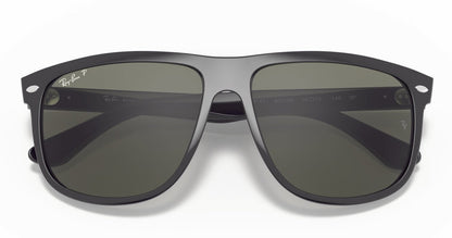 Ray-Ban Boyfriend 4147 Polarised Shiny Black Green (4147 601/58)