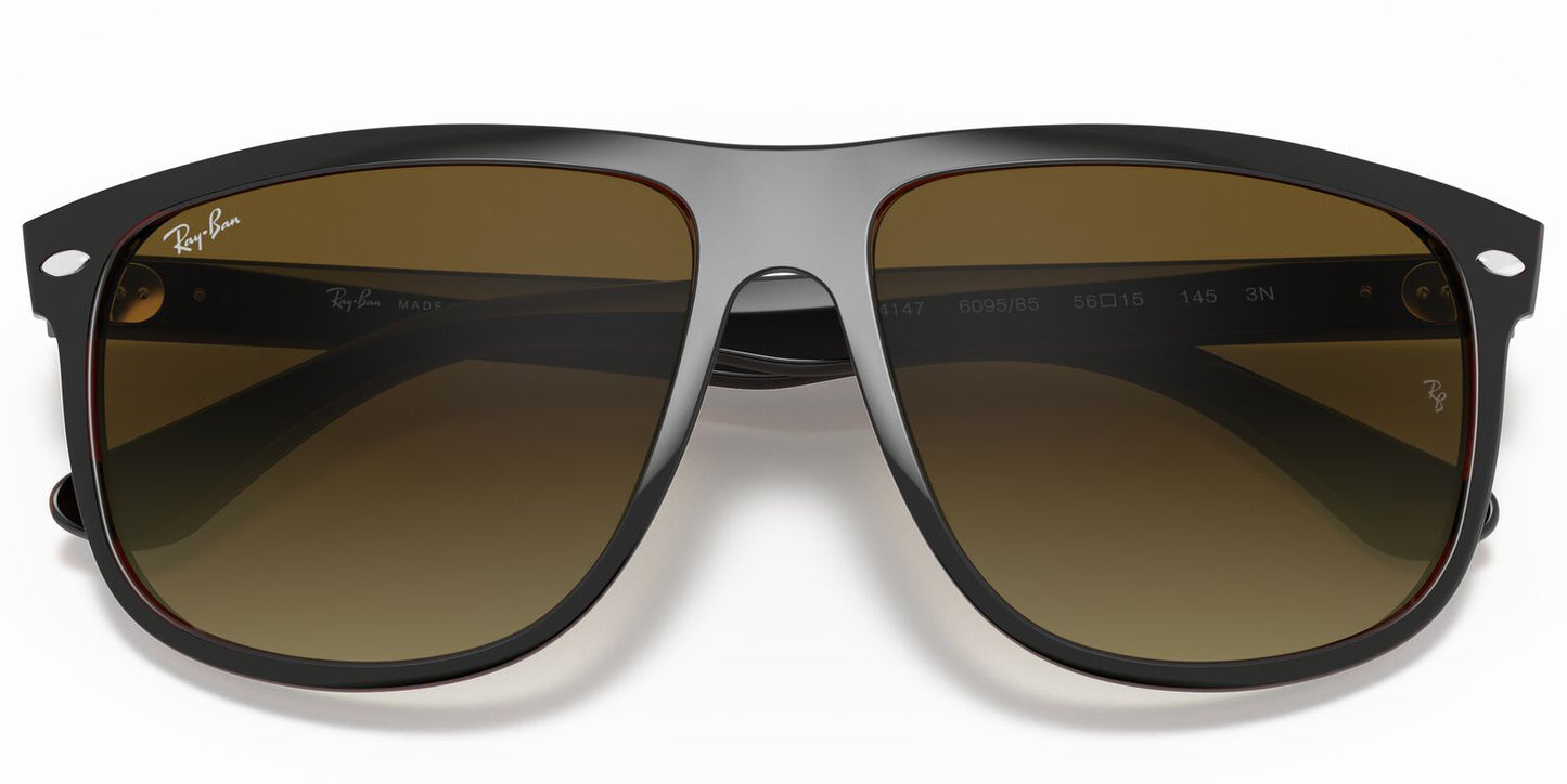 Ray-Ban 4147 Boyfriend Black on Brown Brown Gradient RB4147 609585 (60)