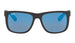 Ray-Ban Justin 4165 Black Rubber Blue Mirror (4165 622/55)