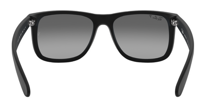 Ray-Ban Justin 4165 Rubber Black Light Grey Gradient Polarised (4165 622/T3)