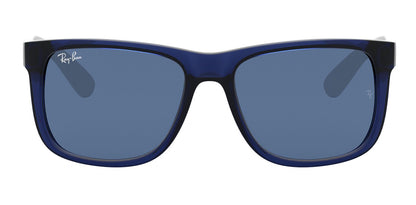 Ray-Ban 4165 Justin Rubber Transparent Blue Dark Blue RB4165 651180 (55)