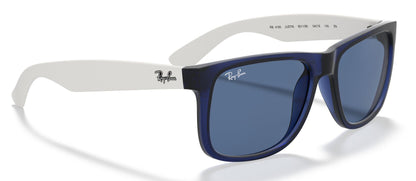 Ray-Ban 4165 Justin Rubber Transparent Blue Dark Blue RB4165 651180 (55)