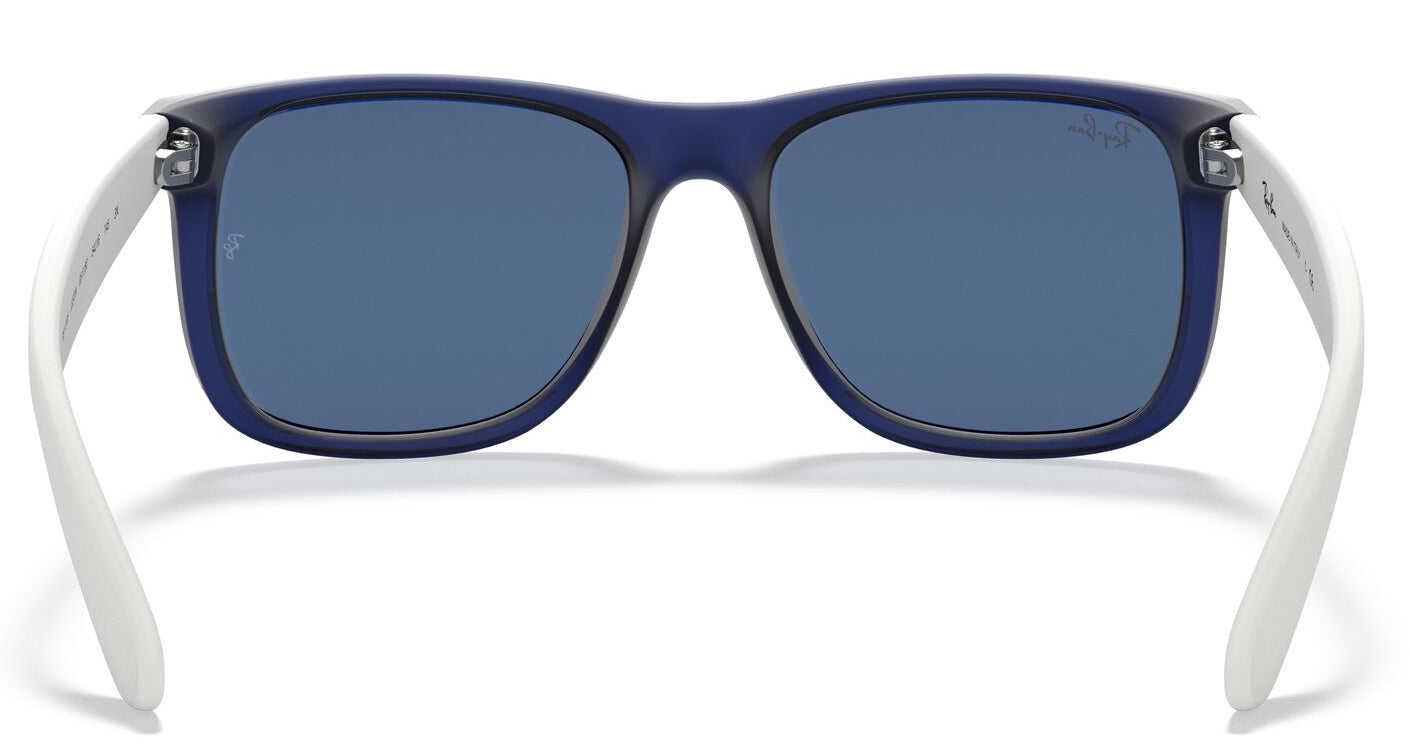 Ray-Ban 4165 Justin Rubber Transparent Blue Dark Blue RB4165 651180 (55)