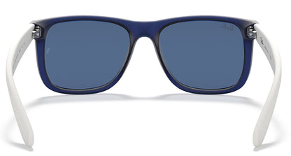 Ray-Ban 4165 Justin Rubber Transparent Blue Dark Blue RB4165 651180 (55)