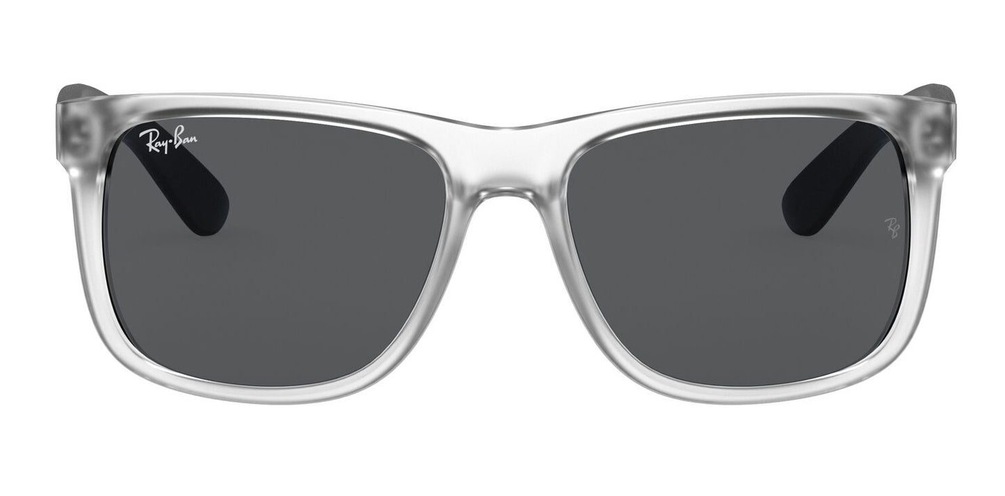 Ray-Ban 4165 Justin Rubber Transparent Grey RB4165 651287 (55)