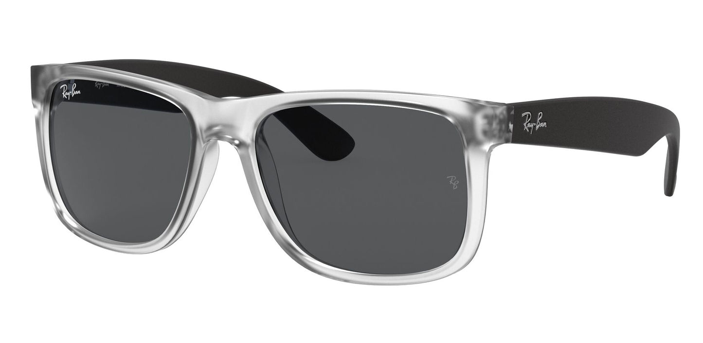Ray-Ban 4165 Justin Rubber Transparent Grey RB4165 651287 (55)