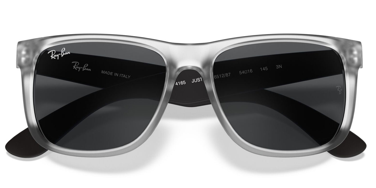 Ray-Ban 4165 Justin Rubber Transparent Grey RB4165 651287 (55)