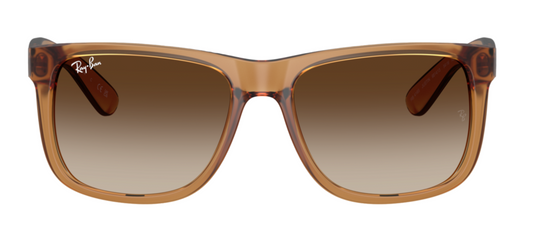 Ray-Ban 4165 Justin Rubber Beige Brown Gradient RB4165 681413 (55)