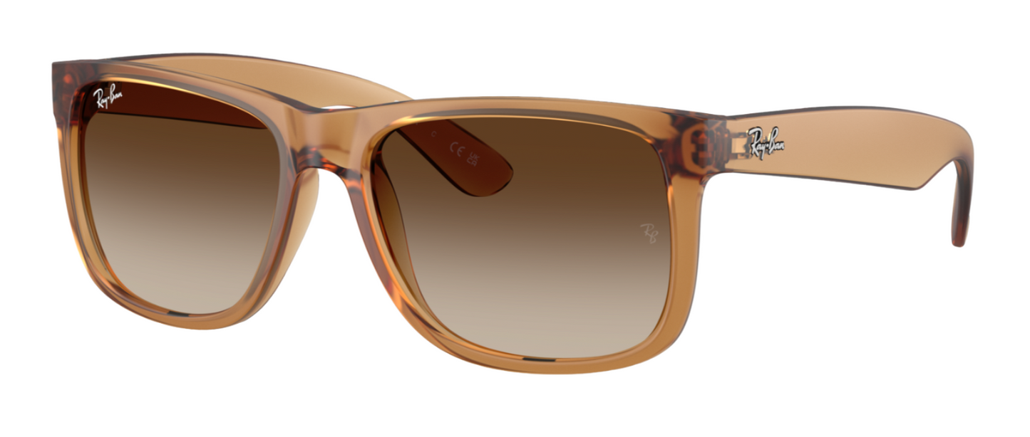 Ray-Ban Justin 4165 Rubber Beige Brown Gradient (4165 681413)