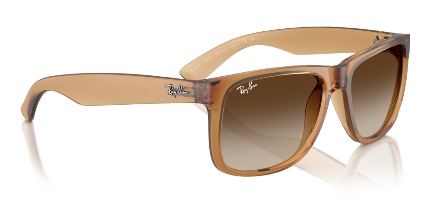 Ray-Ban Justin 4165 Rubber Beige Brown Gradient (4165 681413)