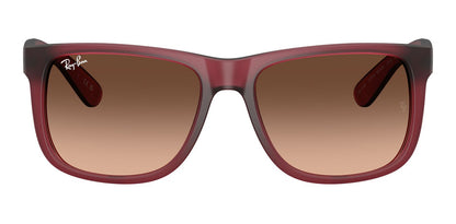 Ray-Ban 4165 Justin Rubber Violet Pink Brown Gradient RB4165 6815A5 (55)
