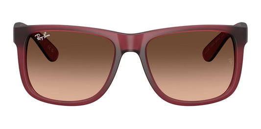 Ray-Ban 4165 Justin Rubber Violet Pink Brown Gradient RB4165 6815A5 (55)