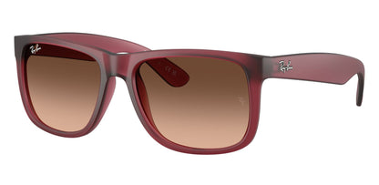 Ray-Ban 4165 Justin Rubber Violet Pink Brown Gradient RB4165 6815A5 (55)