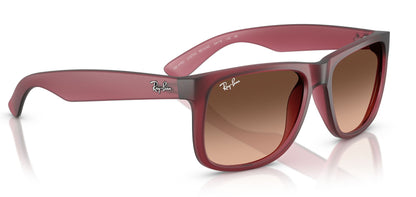 Ray-Ban 4165 Justin Rubber Violet Pink Brown Gradient RB4165 6815A5 (55)