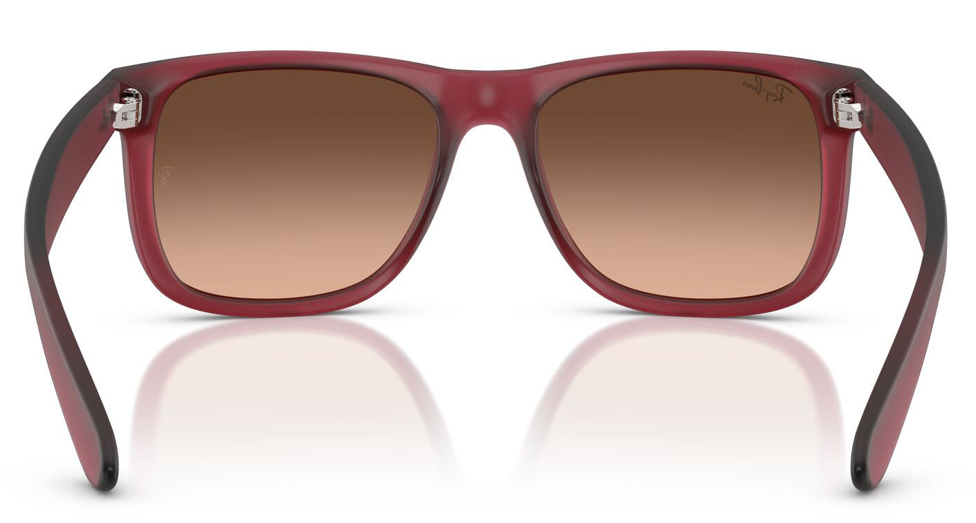 Ray-Ban 4165 Justin Rubber Violet Pink Brown Gradient RB4165 6815A5 (55)