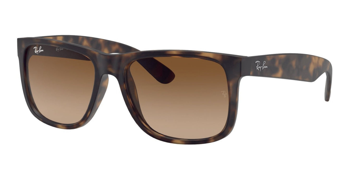 Ray-Ban Justin 4165 Rubber Light Havana Brown Gradient (4165 710/13)