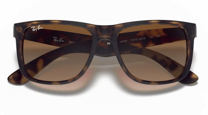 Ray-Ban Justin 4165 Rubber Light Havana Brown Gradient (4165 710/13)