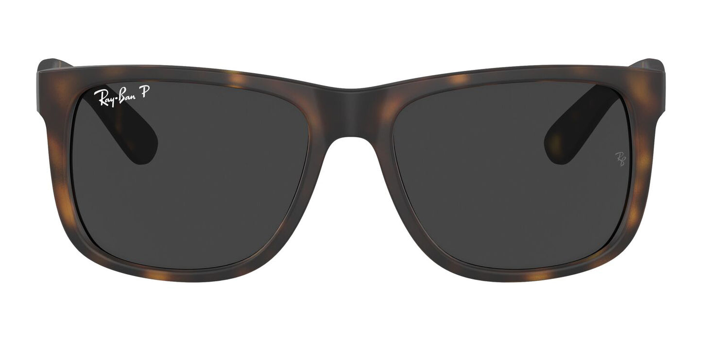 Ray-Ban 4165 Justin Polarised Havana Dark Grey RB4165 865/87 (55)