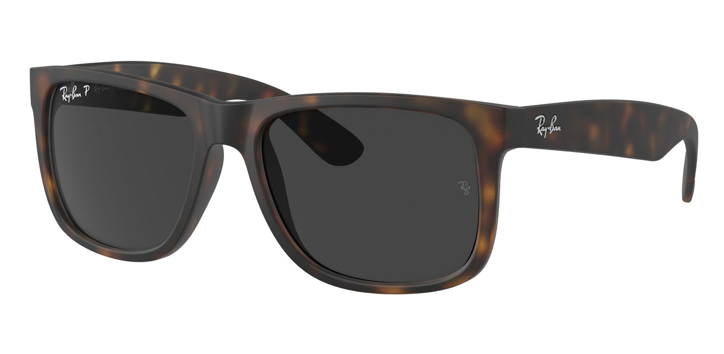 Ray-Ban 4165 Justin Polarised Havana Dark Grey RB4165 865/87 (55)