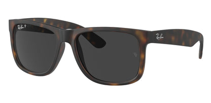 Ray-Ban 4165 Justin Polarised Havana Dark Grey RB4165 865/87 (55)