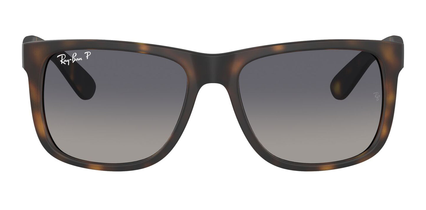 Ray-Ban 4165 Justin Polarised Havana Grey Blue Gradient RB4165 865/8S (55)