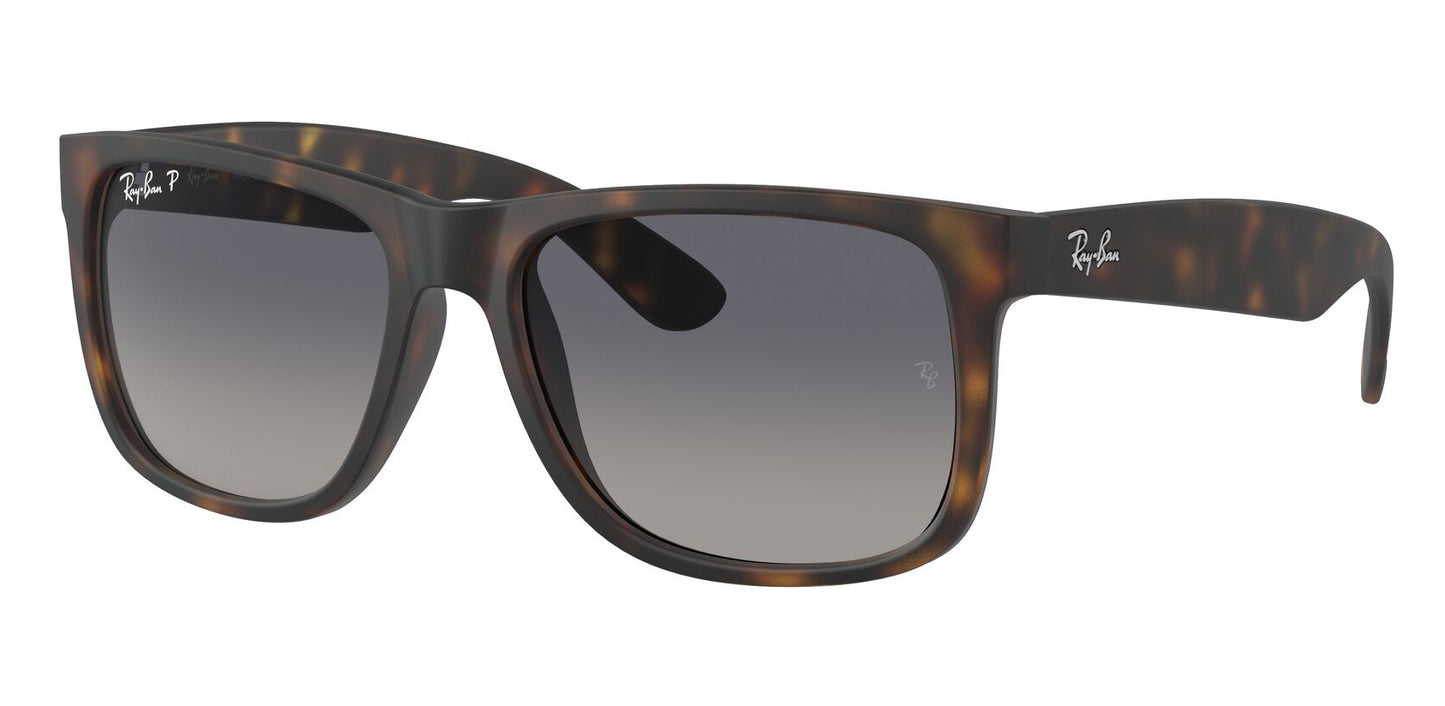 Ray-Ban 4165 Justin Polarised Havana Grey Blue Gradient RB4165 865/8S (55)
