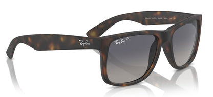 Ray-Ban 4165 Justin Polarised Havana Grey Blue Gradient RB4165 865/8S (55)