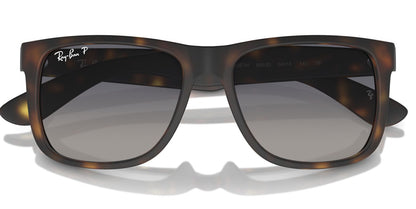 Ray-Ban 4165 Justin Polarised Havana Grey Blue Gradient RB4165 865/8S (55)