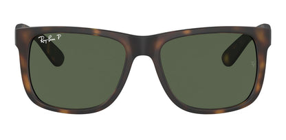 Ray-Ban 4165 Justin Polarised Havana Dark Green RB4165 865/9A (55)