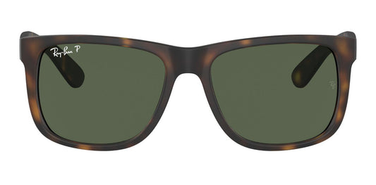 Ray-Ban 4165 Justin Polarised Havana Dark Green RB4165 865/9A (55)