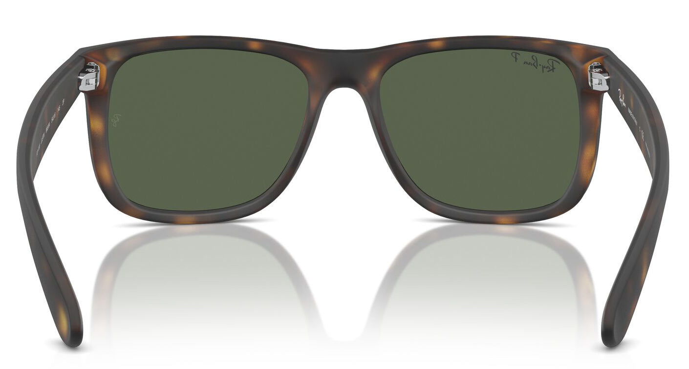Ray-Ban 4165 Justin Polarised Havana Dark Green RB4165 865/9A (55)