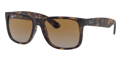 Ray-Ban Justin 4165 Polarised Havana Rubber Brown Gradient (4165 865/T5)