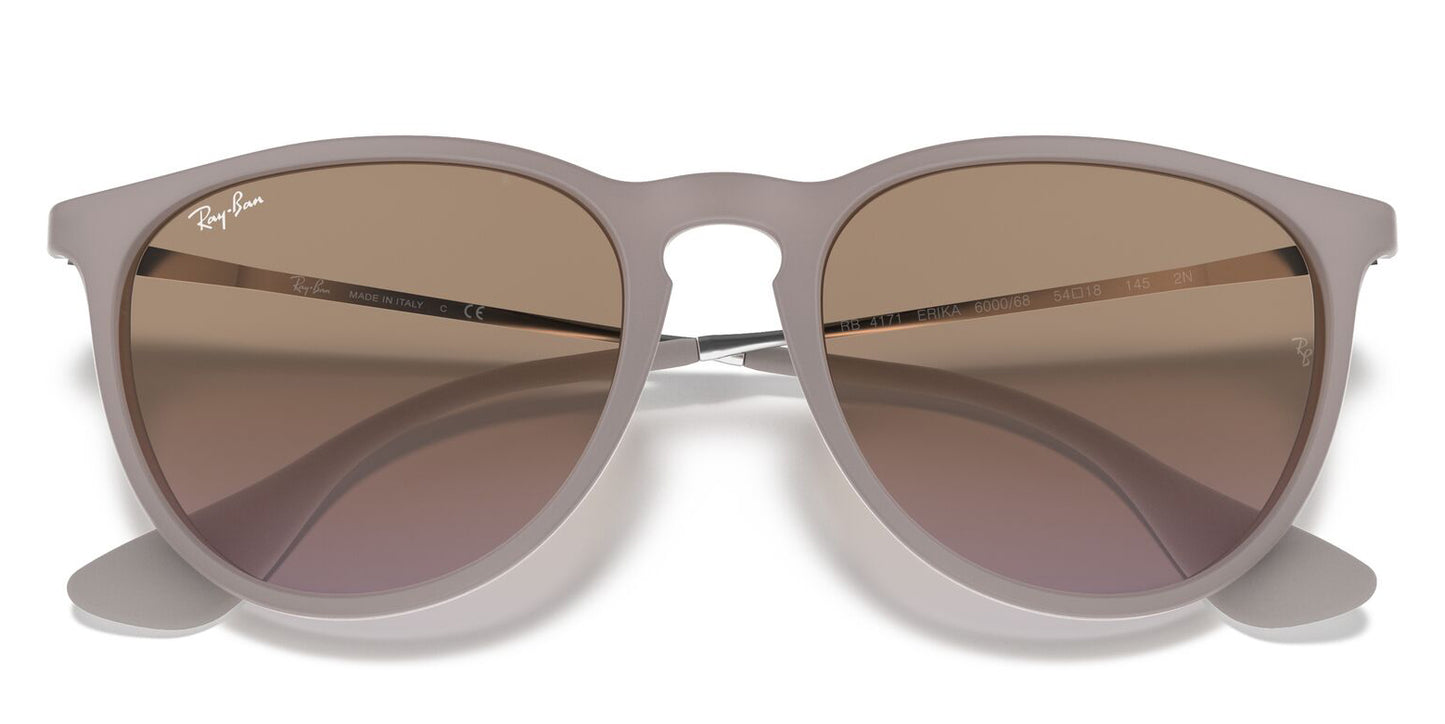 Ray-Ban 4171 Erika Dark Sand Brown Violet Graident RB4171 600068 (54)
