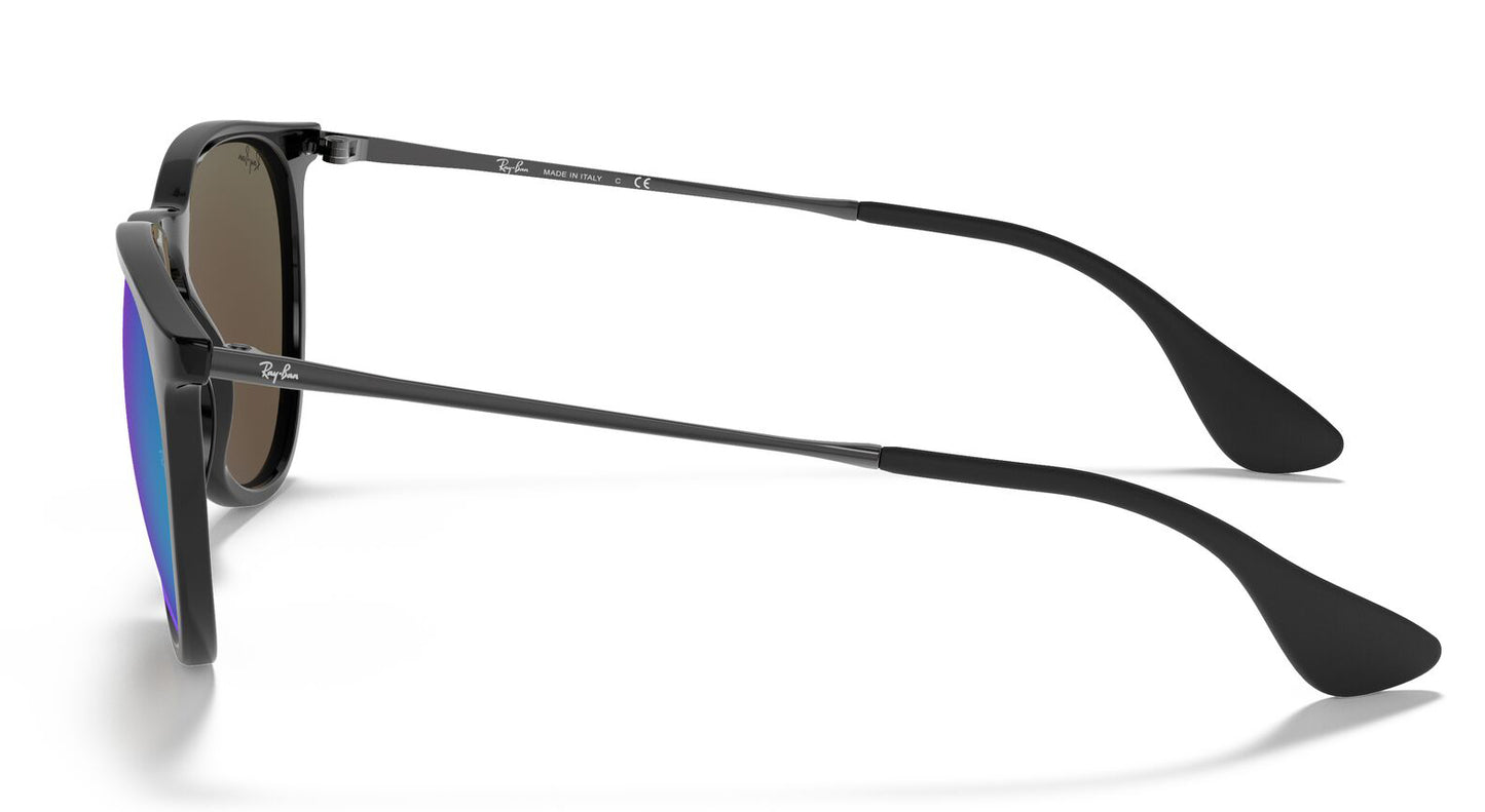 Ray-Ban 4171 Erika Black Blue Mirror RB4171 601/55 (54)