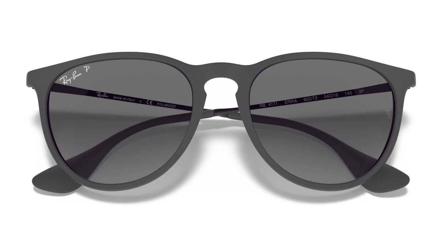 Ray-Ban Erika 4171 Polarised Black Rubber Grey Gradient (4171 622/T3)