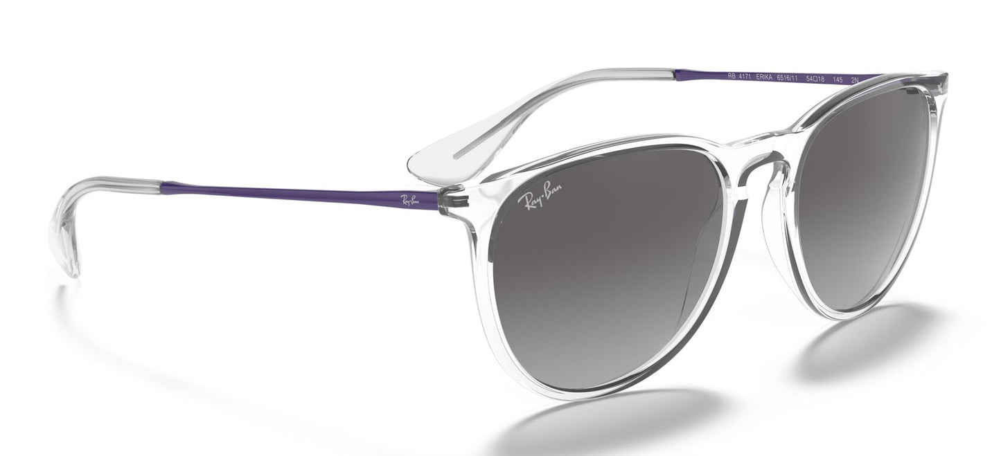 Ray-Ban 4171 Erika Transparent Grey Gradient RB4171 651611 (54)