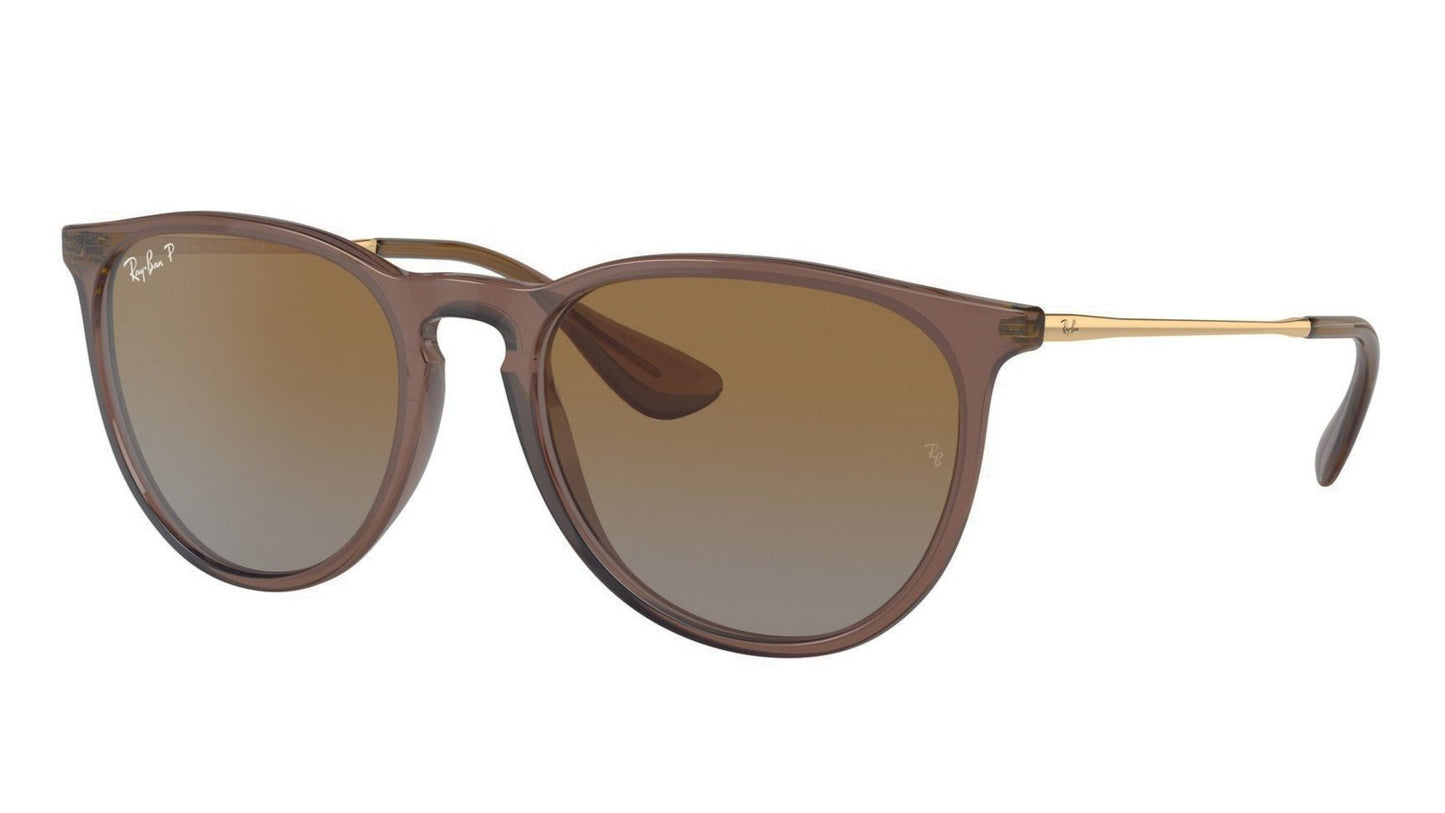 Ray-Ban Erika 4171 Polarised Transparent Dark Brown Brown Gradient (4171 6593/T5)