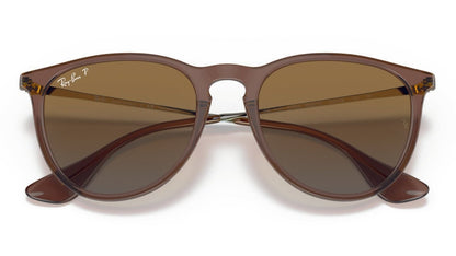 Ray-Ban Erika 4171 Polarised Transparent Dark Brown Brown Gradient (4171 6593/T5)