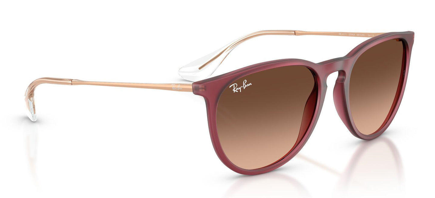 Ray-Ban 4171 Erika Rubber Violet Pink Brown Gradient RB4171 6815A5 (54)