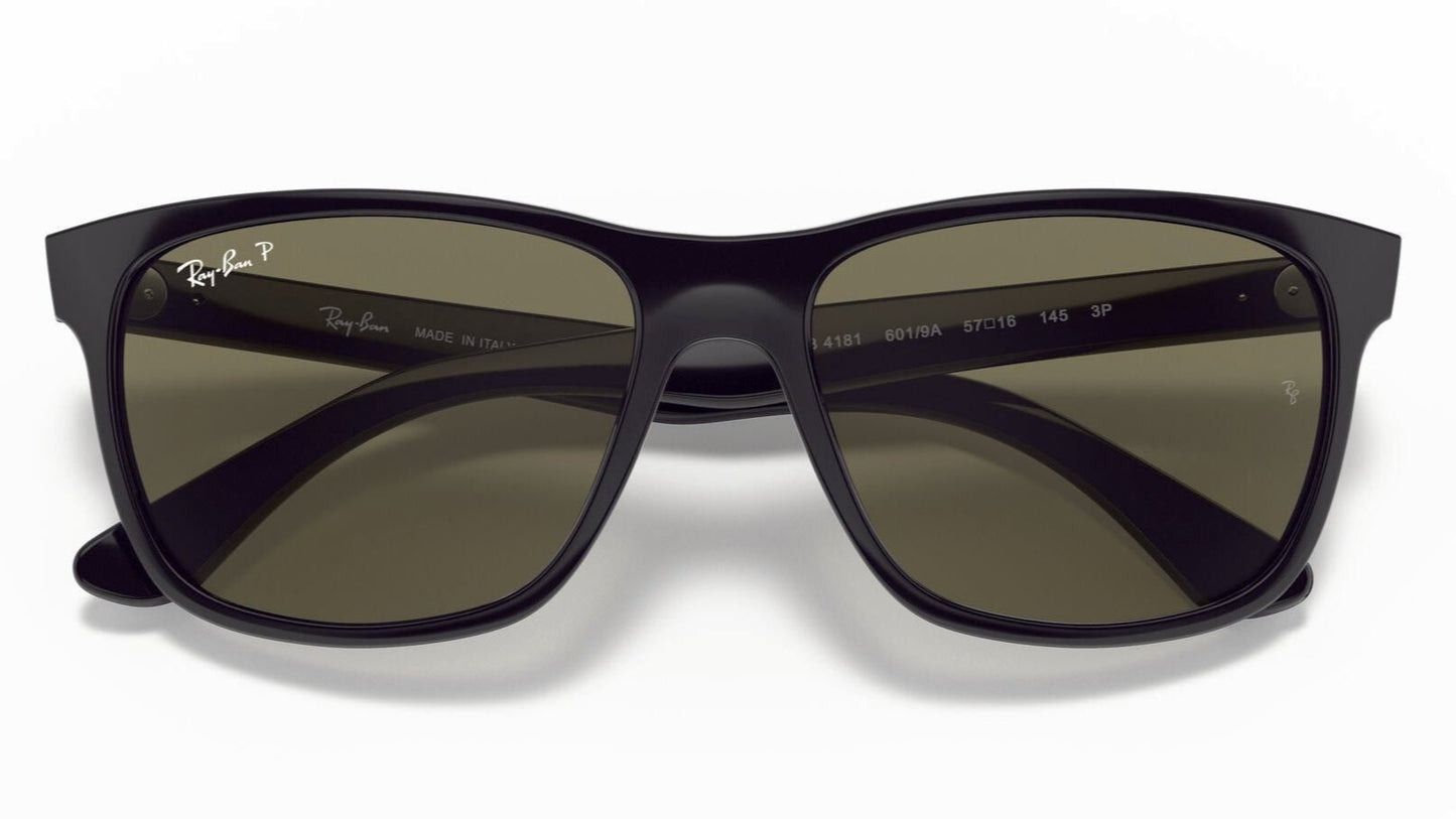 Ray-Ban 4181 Polarised Shiny Black Grey (4181 601/9A)